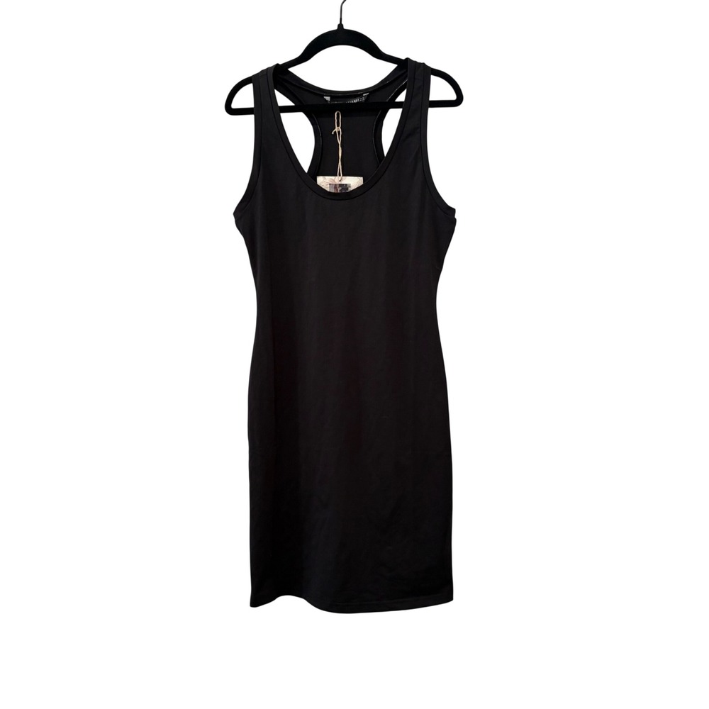 GaryGraham422 Tank Dress Womens XXS Black Racerback Cotton Mini Minimalist LBD